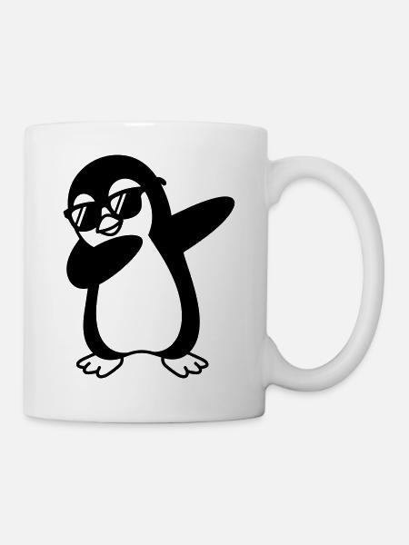Pinguin Dab - Tasse - Weiß