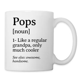 Pops Definition Funny Quote Design - Mug - white - Right