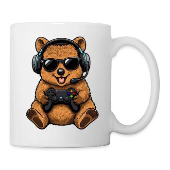 Gaming Gamer Retro Cute Quokka - Mug - white - Right