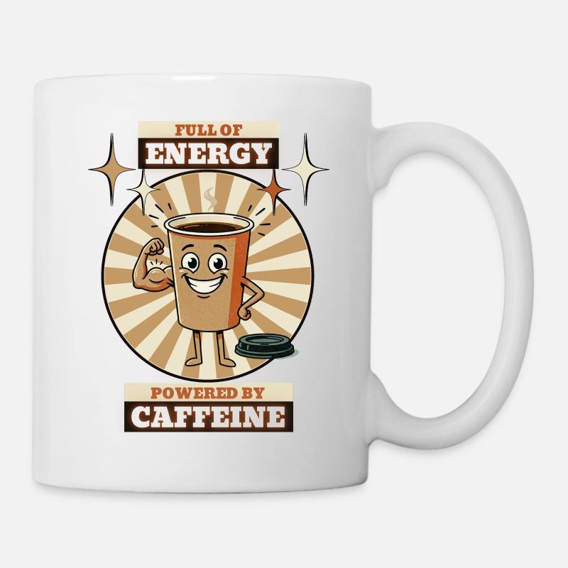 Kaffeetassenenergie - Tasse - Weiß