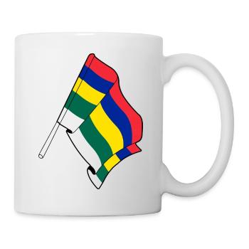 Terschelling-Flagge – Inselstolz - Tasse - Weiß - Rechts