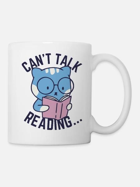 Kann nicht sprechen, lesen... - Tasse - Weiß