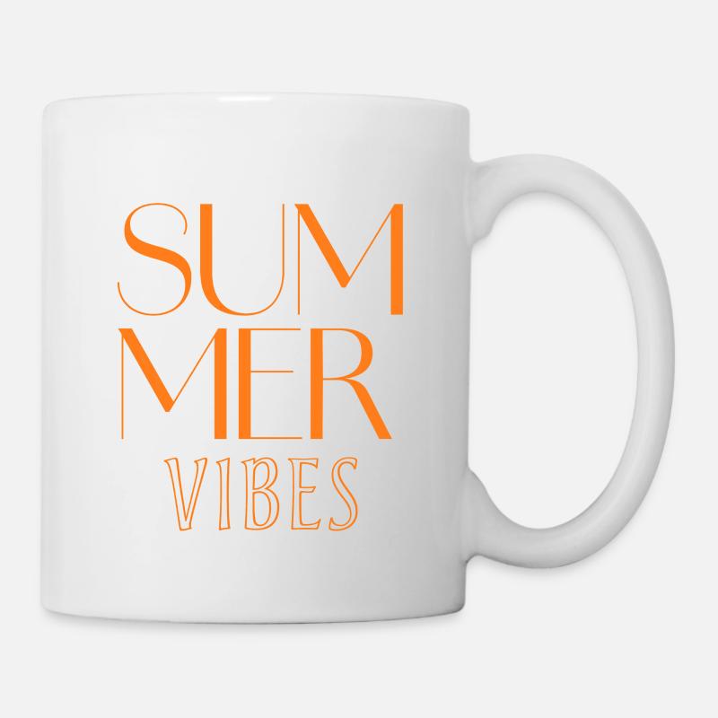 Sommer Vibes Typo Design - Tasse - Weiß
