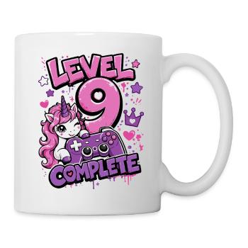 Level 9 Complete Unicorn Controller Girl - Mug - white - Right