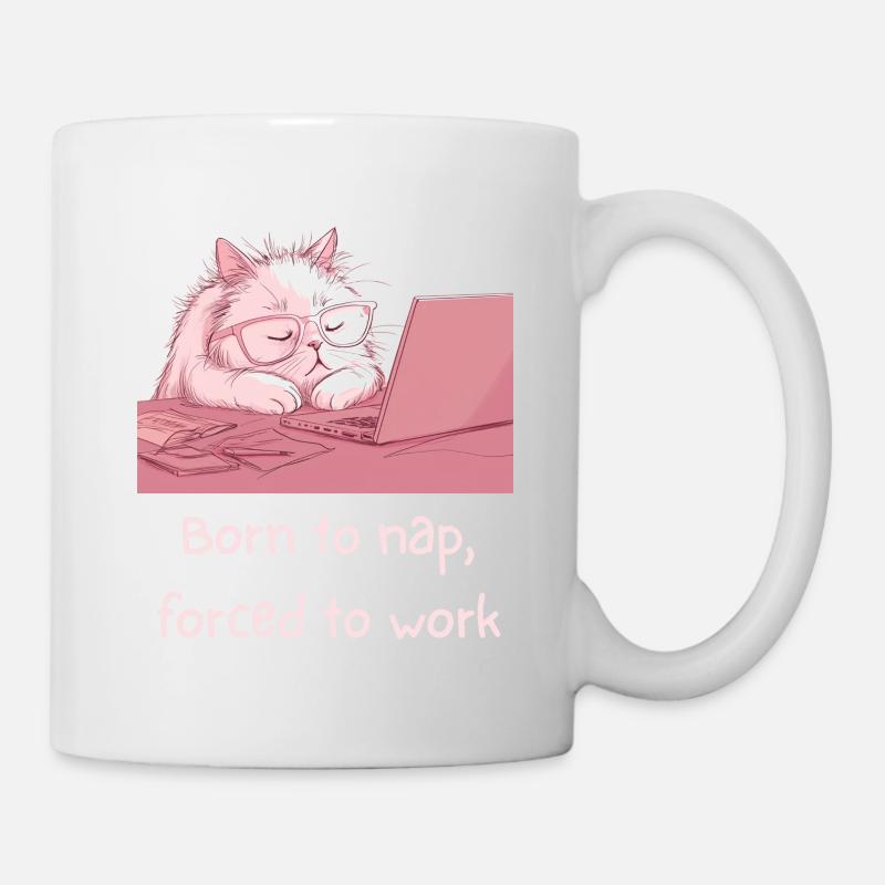Sleepy_Cat - Mug blanc - blanc