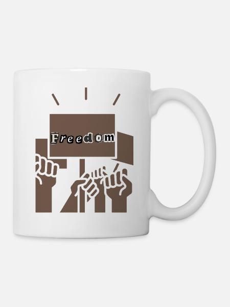 Freedom - Mug blanc - blanc