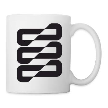 Geometrische Kettenkonstruktion - Tasse - Weiß - Rechts