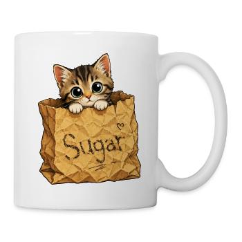 Kitten in a bag - Mug - white - Right