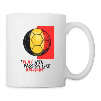 Belgien Retro Spielballon - Tasse - Weiß - Rechts