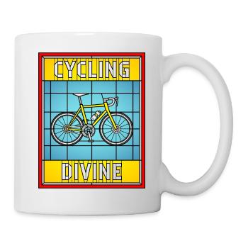 Cycling Divine Stained Glass - Mug - white - Right