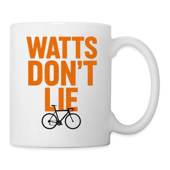 Watts Don’t Lie Fahrradpower Design - Tasse - Weiß - Rechts