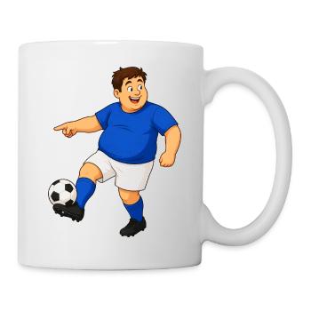 Footballers in action - Mug - white - Right