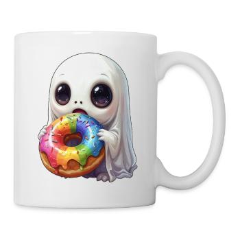 Creepy Cute Donut Ghost - Mug - white - Right