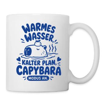 Warmes Wasser Capybara Modus - Tasse - Weiß - Rechts