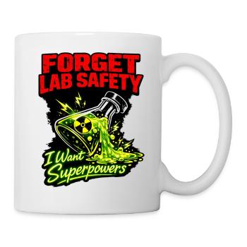 Adieu à la sécurité du laboratoire : Superpouvoirs - Mug blanc - blanc - Droite
