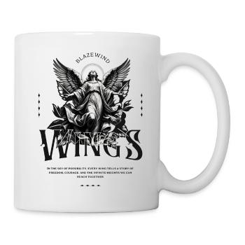 Black Angel Wings Gothic - Mug - white - Right