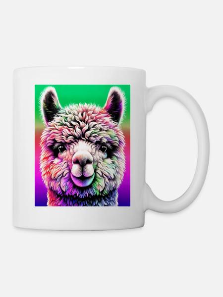 Alpaka - Tasse - Weiß