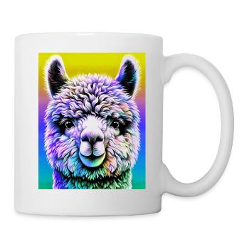 Alpaka - Tasse - Weiß - Rechts