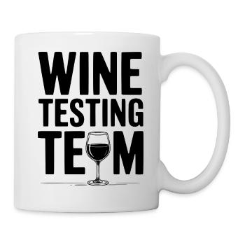 Weintestteam - Tasse - Weiß - Rechts