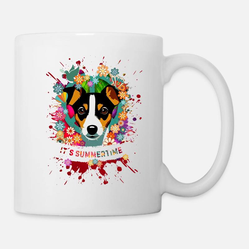 Pop Vintage Hippie - Mug blanc - blanc