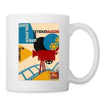 Old-School Film Camera Poster - Mug - white - Right