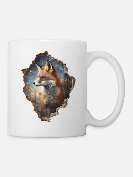 Fuchs - Tasse - Weiß