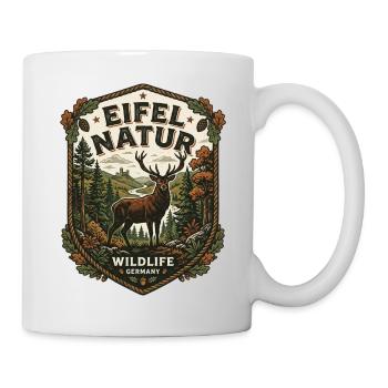Eifel Hiking Nature Mountains Forest Landscape Eifel - Mug - white - Right