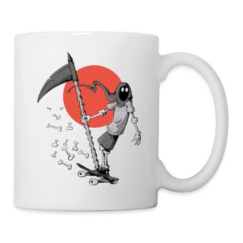 Death Skateboarding and Red Sun - Mug - white - Right
