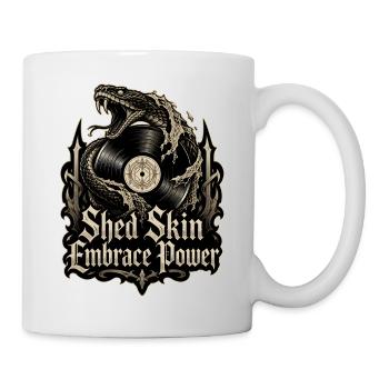 Shed Skin Embrace Power – Snake Vinyl Metal - Tasse - Weiß - Rechts