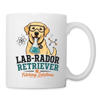 Lab-Rador Retriever Design – Labrador Research - Mug - white - Right