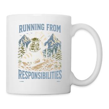 Fuir les responsabilités - Un sentier à la fois - Mug blanc - blanc - Droite