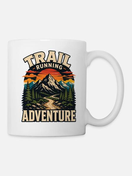 Trailrunning-Abenteuer - Tasse - Weiß