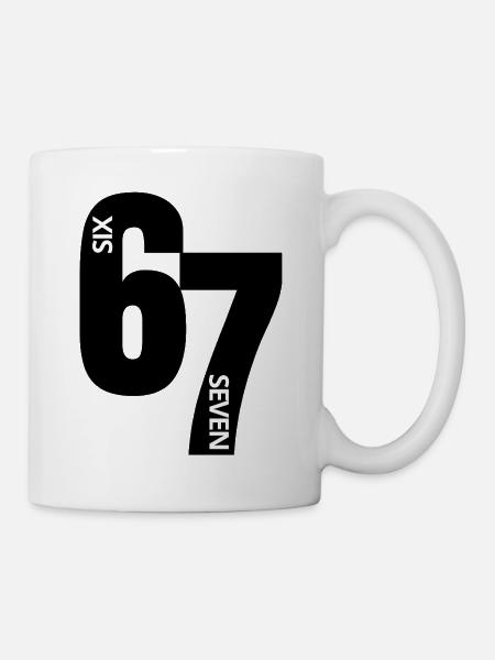 Six Seven - 6 7 - Soixante sept - Mème - Mug blanc - blanc