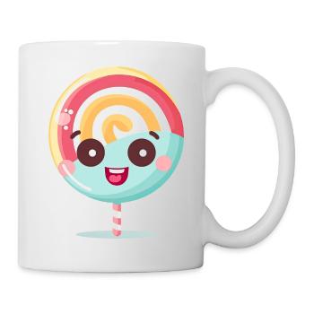 Niedliches Lolli-Charme Motiv - Tasse - Weiß - Rechts