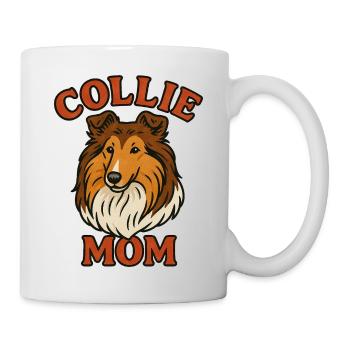 Collie Mom Portrait - Mug - white - Right