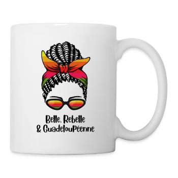 Belle Rebelle Et Guadeloupeenne T-Shirt Cadeau ... - Mug blanc - blanc - Droite