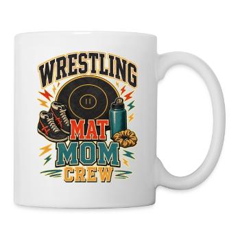 WRESTLING MAT MOM CREW - Mug - white - Right