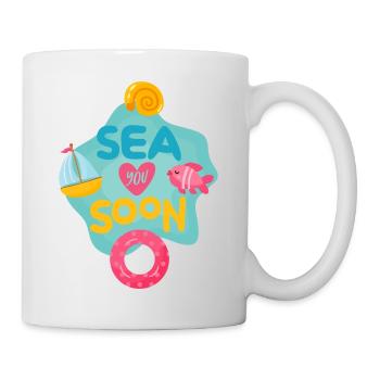 Sea You Soon - Tasse - Weiß - Rechts