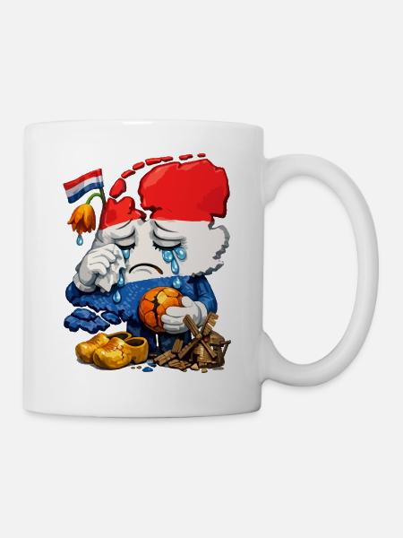 Der Kummer der Niederlande - Tasse - Weiß