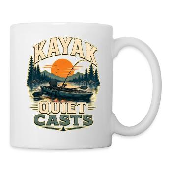 KAYAK QUIET CASTS Angeln - Tasse - Weiß - Rechts