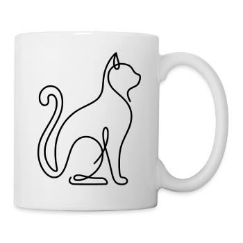 Minimalist chat online - Mug - white - Right