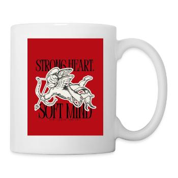 Starke Herzen, zarte Köpfe - Tasse - Weiß - Rechts