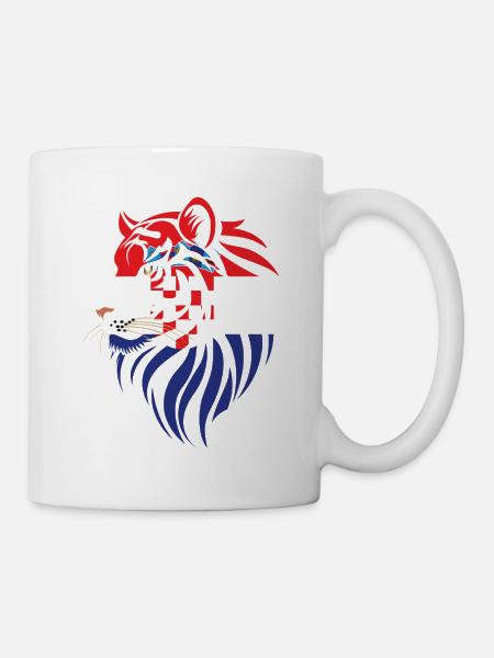 Croacia - Croatia - Tiger Flags - Mug - white