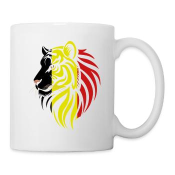 Belgique - Belgique - Drapeaux des Tigres - Mug blanc - blanc - Droite