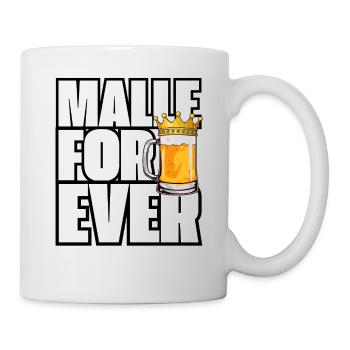 Malle For Ever Bierkrug Krone - Tasse - Weiß - Rechts