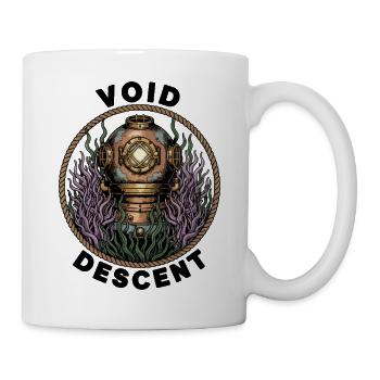 Vintage Tauchhelm Meeresabzeichen - Tasse - Weiß - Rechts