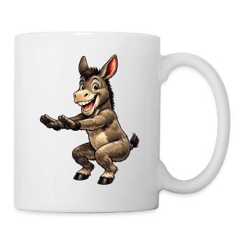 Esel macht Sport - Tasse - Weiß - Rechts