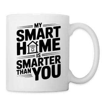 Ma maison intelligente est plus intelligente que toi - Mug blanc - blanc - Droite