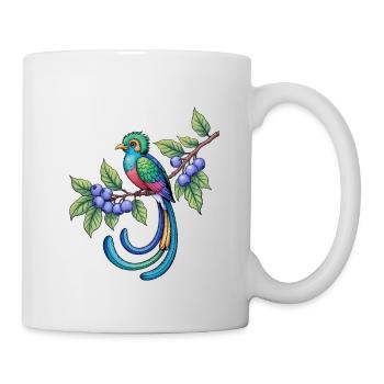 Farbenfroher Vogel: Umarme das Ungewöhnliche - Tasse - Weiß - Rechts