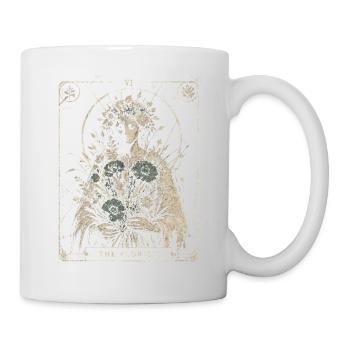 Florist Arcana Style Floral Vintage Art - Mug - white - Right